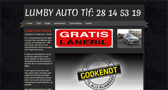 Desktop Screenshot of lumbyauto.dk